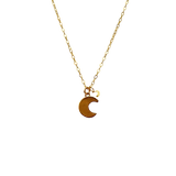 Gold Moon Unity Necklace