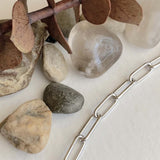 Montmartre Paperclip Chain Necklace- Silver