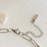 Montmartre Paperclip Chain Necklace- Silver