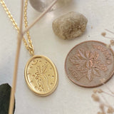 Demeter Floral Charm Necklace