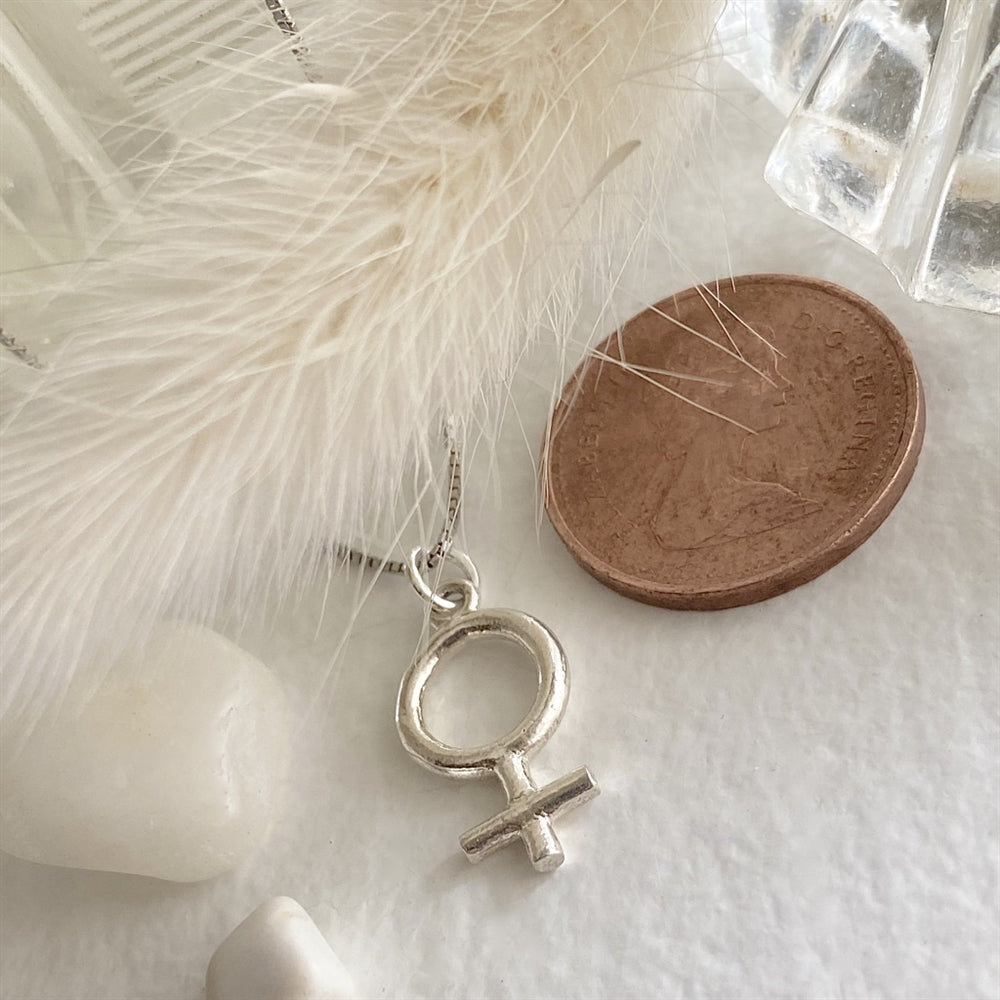 Feminist sales necklace silver