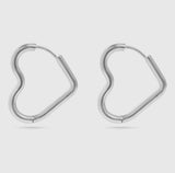 He Loves Me Not Heart Hoops