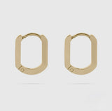 Hugs & Kisses Huggie Hoops