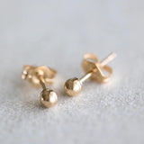 4mm Gold Filled Ball Stud Earrings