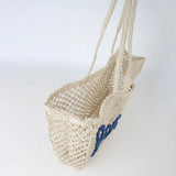 Bonjour Jute Beach Tote Bag