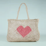 Love Jute Beach Tote