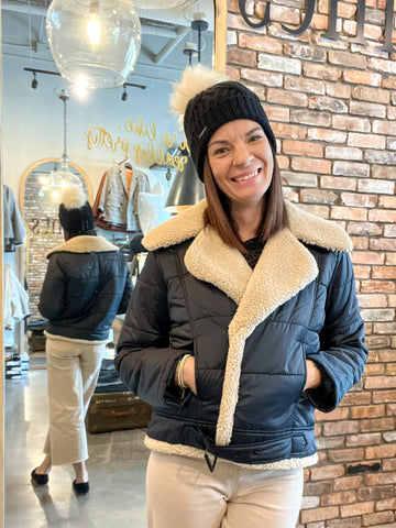 Aubrey Moto Puffer Jacket