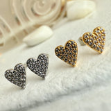 Heart of Glass Mini Stud Earrings