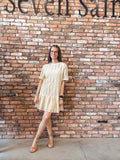 Holland Crochet Peplum Dress