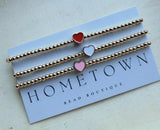 5mm Enamel Heart Bracelet