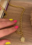 AH Chunky Chain Letter Necklace