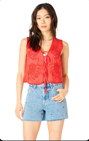 Flower Child Jean Shorts
