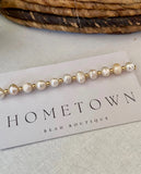 4mm Pearl Infinity Bracelet