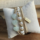 4mm Pearl Infinity Bracelet