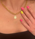 AH Chunky Chain Letter Necklace