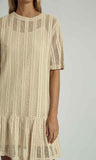 Holland Crochet Peplum Dress