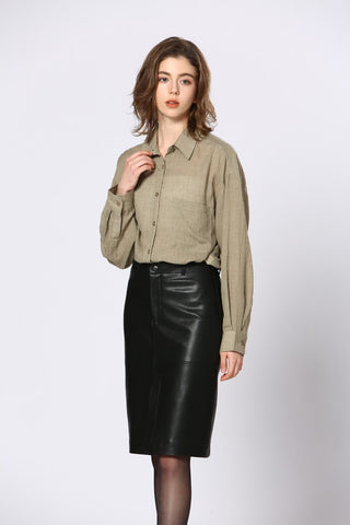 Forgive Me Faux Leather Skirt