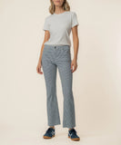 Kelsey Twill Stripe Ankle Flare