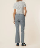 Kelsey Twill Stripe Ankle Flare