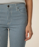 Kelsey Twill Stripe Ankle Flare