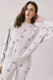 Tossed Hearts Pullover