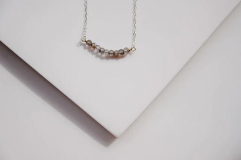 Moonstone Necklace - Silver