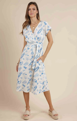 Citrus Splash Midi Dress