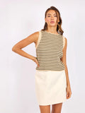 Mona Stripe Sweater Tank