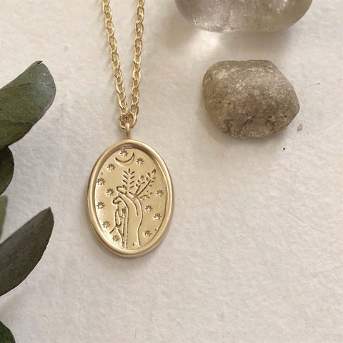 Demeter Floral Charm Necklace