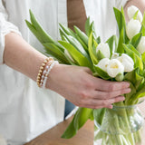 6mm Selenite Bracelet - Gold