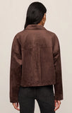 All Day Cropped Suede Jacket