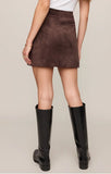 Perri Suede Mini Skirt