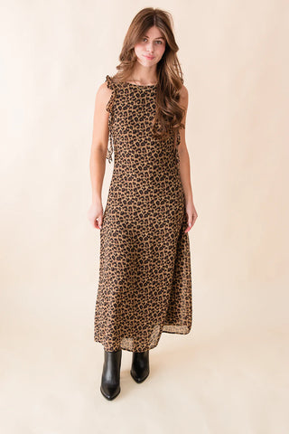 Be Fierce Leopard Maxi Dress