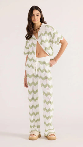 Jayden Crochet Wave Shirt