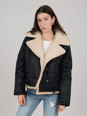 Aubrey Moto Puffer Jacket