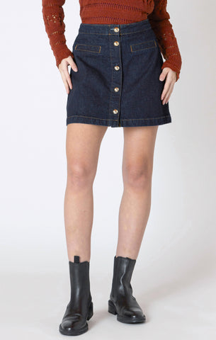 Dance With Somebody Denim Skirt