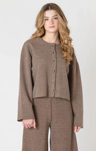 Jamocha Ribbed Cardigan