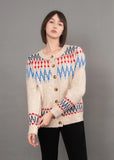 Risa Jacquard Cardigan