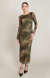 Umber Mesh Dress