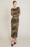Umber Mesh Dress