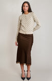 Axis Satin Midi Skirt