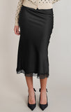 Axis Satin Midi Skirt