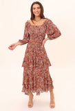 Willow Ruffled Midi Skirt