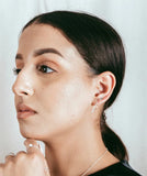 Silver Long Branch Earrings