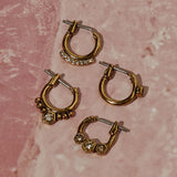 Full Bloom Hoop Earring Set