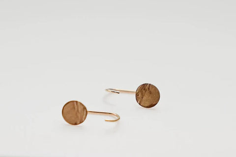 J-Hook Gold Moon Studs