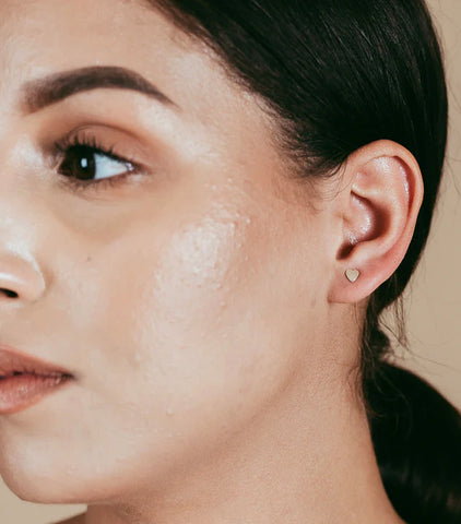 Gold Heart Studs