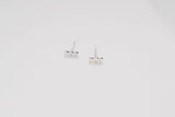 3 Dot Silver Studs