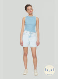 Sara High Rise Denim Short